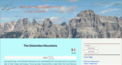 Desktop Screenshot of dolomitimountains.com