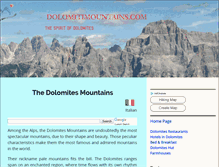 Tablet Screenshot of dolomitimountains.com